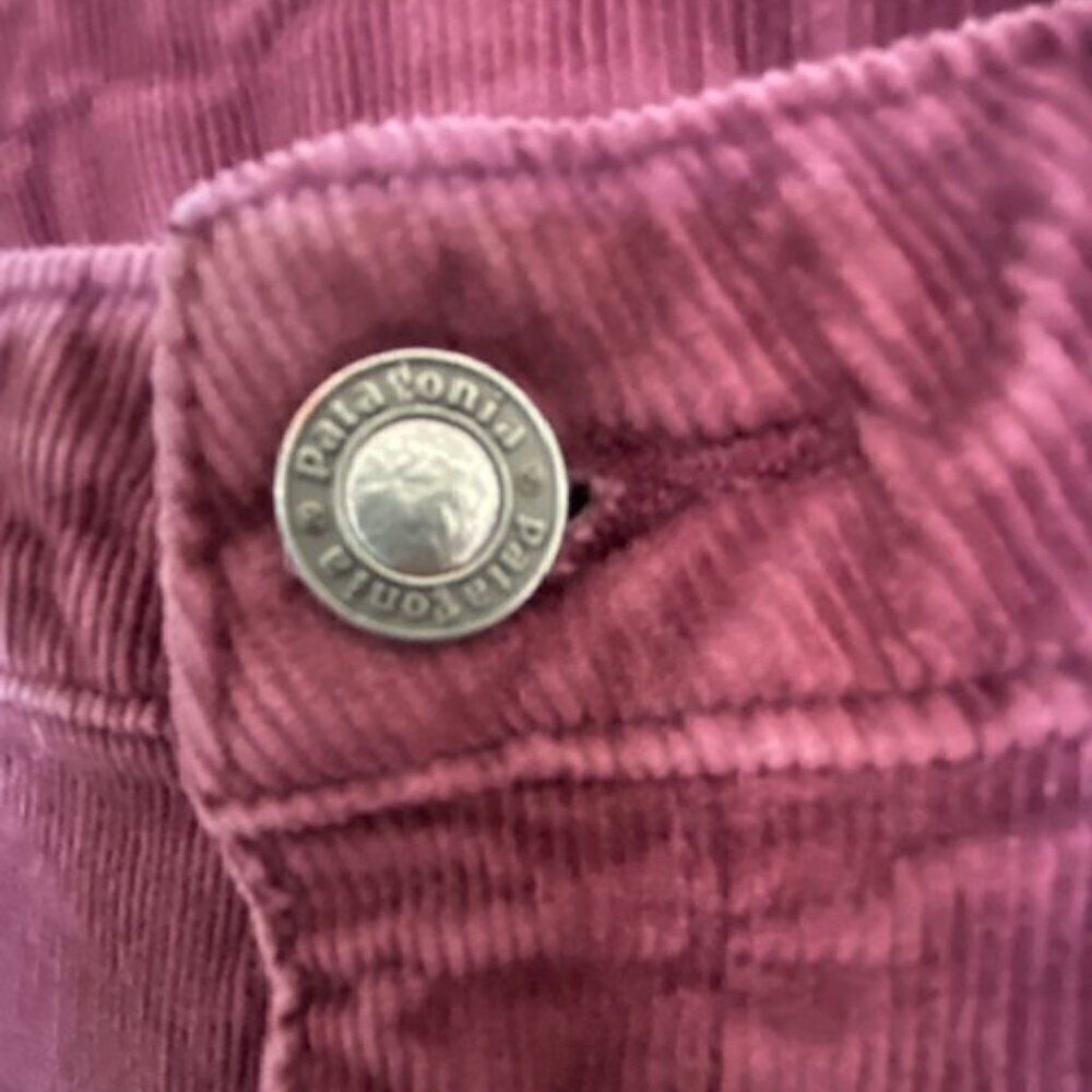 PATAGONIA Cotton Corduroy Slim Pants Jeans Burgundy 27 - Picture 7 of 15
